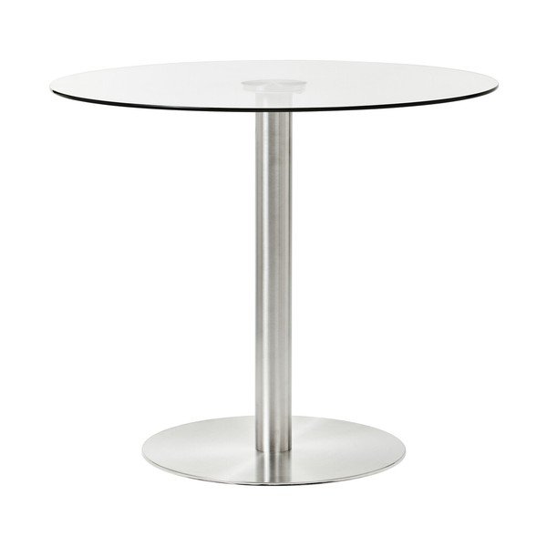 Okrúhly jedálenský stôl so sklenenou doskou ø 90 cm Metropolitan – Premier Housewares