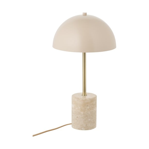 Béžová stolová lampa s kovovým tienidlom (výška  45 cm) Sheffield – House Nordic
