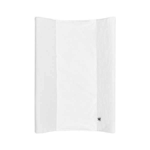 Biela detská ľanová vodoodolná podložka na prebaľovanie BELLAMY Snow White, 50 × 70 cm-image-1