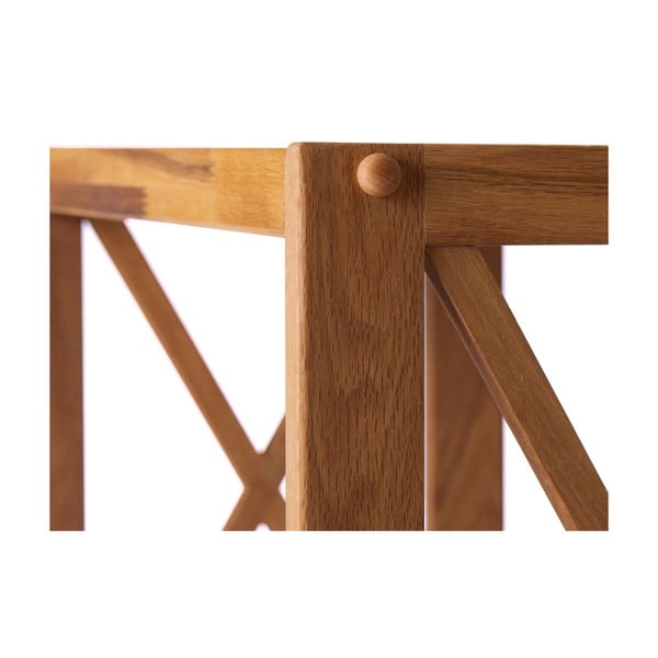 Regál z dubového dreva v prírodnej farbe 70x87 cm X-Shelf – Unique Furniture-image-4