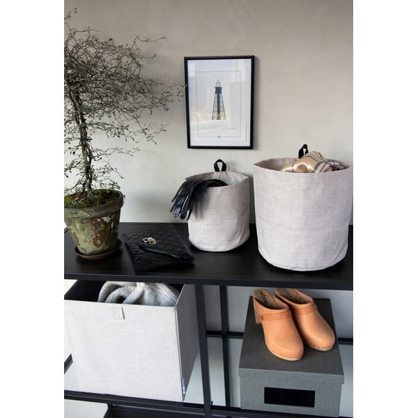 Látkový košík ø 17x17 cm Soft Storage – Bigso Box of Sweden-image-3