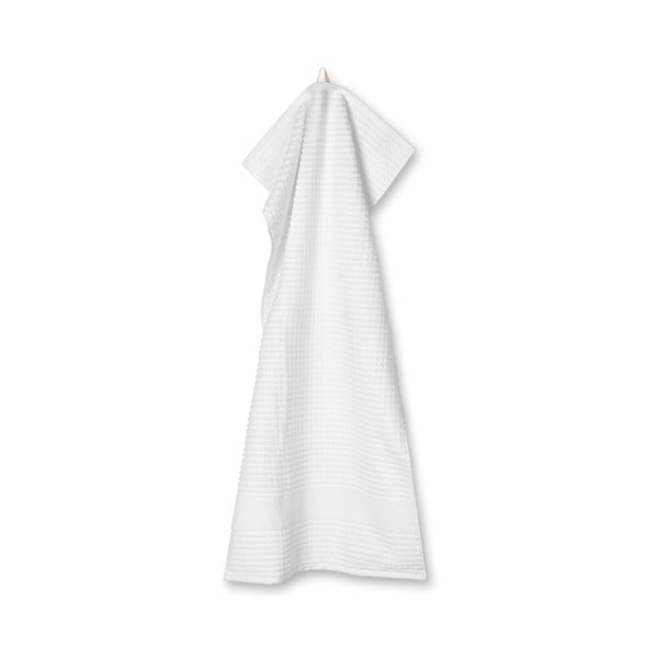 Biely froté uterák z Bio bavlny 50x100 cm Check – JUNA-image-3