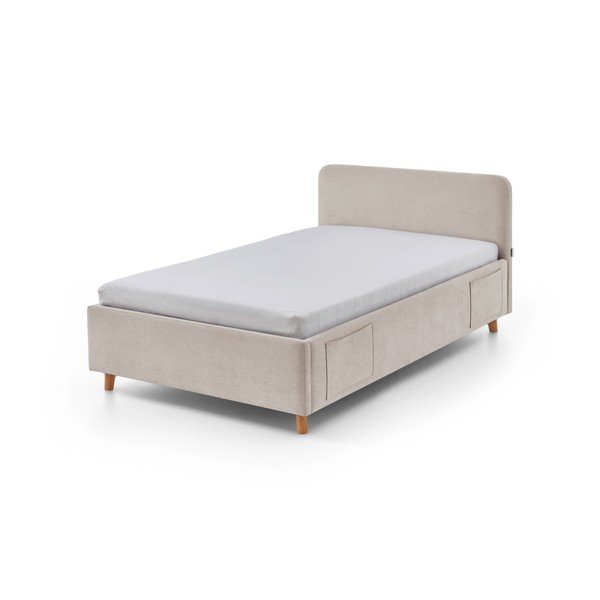 Béžová detská posteľ s úložným priestorom s roštom 140x200 cm Cosy – Meise Möbel