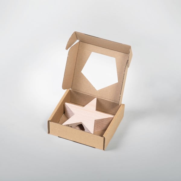 Drevená hviezda na dekoratívny vianočný stromček Spira Small-image-4