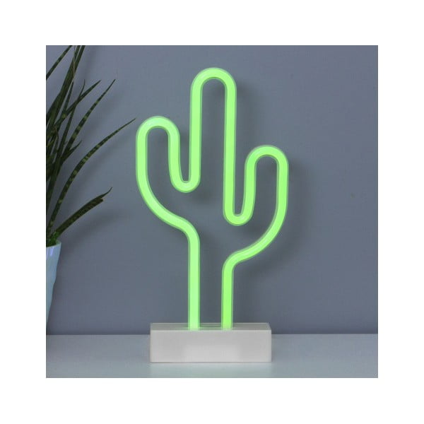 Zelená svetelná LED dekorácia Best Season Cactus Neonlight