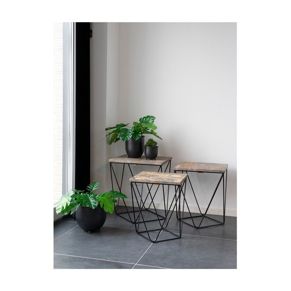 Kovové obaly na kvetináče v súprave 3 ks ø 22 cm Nova – House Nordic-image-4