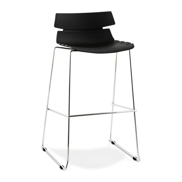 Čierna barová stolička Kokoon Reny, výška 77 cm