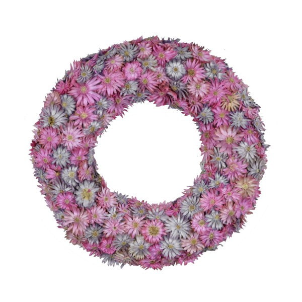 Ružový veniec zo sušených kvetov Ego Dekor, ⌀ 18,5 cm