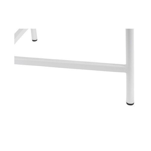 Biely kovový okrúhly konferenčný stolík ø 50 cm Meseta  – Leitmotiv-image-3