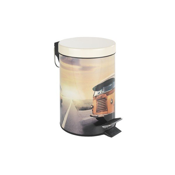 Pedálový retro odpadkový kôš Bus, 3 l-image-1