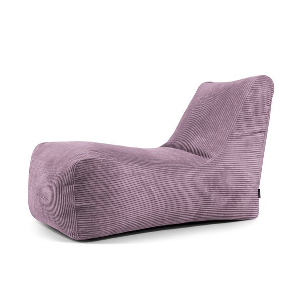 Fialový menčestrový sedací vak Lounge – SLOWDOWN