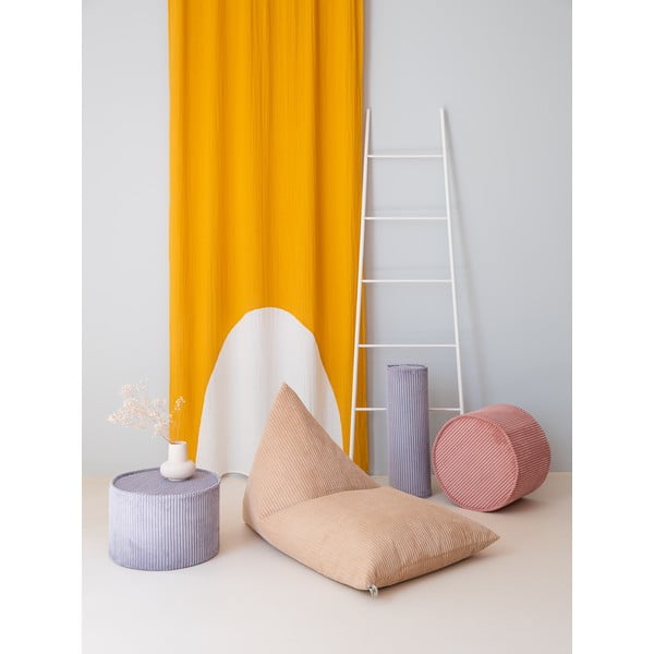 Svetlohnedý menčestrový detský sedací vak Big Lounger – Wigiwama-image-3