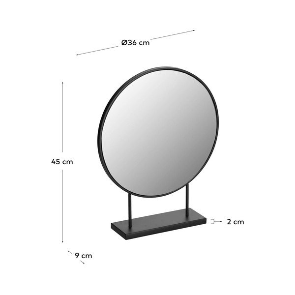 Kozmetické zrkadlo 36x45 cm Libia – Kave Home-image-4
