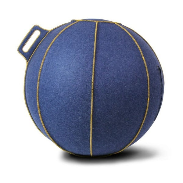 Modrá plstená lopta na sedenie VLUV, 65 cm