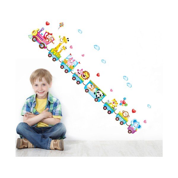 Nástenná samolepka Ambiance Train With Animals-image-2