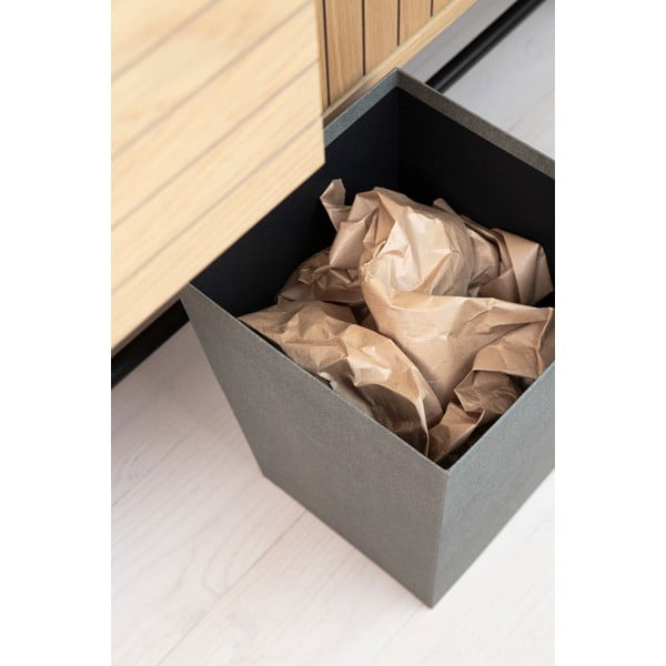 Sivý odpadkový kôš Sofia Canvas Paper Laminate – Bigso-image-3