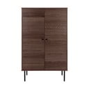 Tmavohnedá skrinka v dekore duba 80x130 cm Kyoto – House Nordic