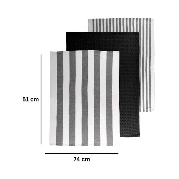 Bavlnené utierky v súprave 3 ks 51x74 cm Marra – Tiseco Home Studio-image-2