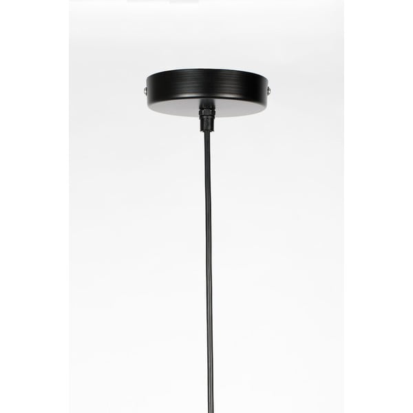 Čierne závesné svietidlo White Label Lena, ø 37 cm-image-2