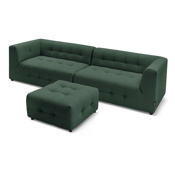 Tmavozelená pohovka 324 cm Kleber - Bobochic Paris-image-4