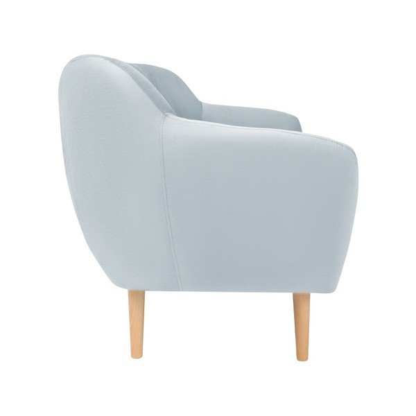 Svetlomodrá zamatová pohovka Mazzini Sofas Sardaigne, 158 cm-image-2