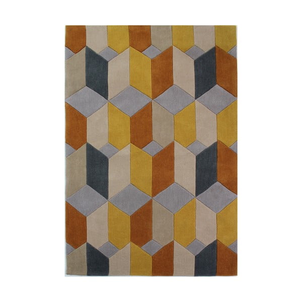 Žltý koberec Flair Rugs Scope, 80 x 150 cm
