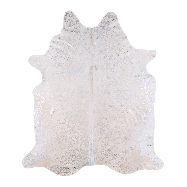 Pravá hovädzia koža Arctic Fur Silver Puro, 206 × 172 cm