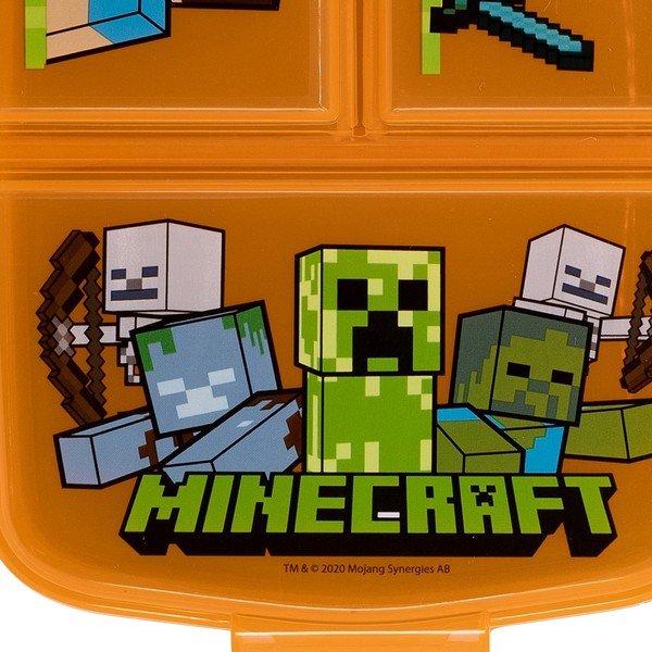 Oranžový plastový detský desiatový box Minecraft – STOR-image-4