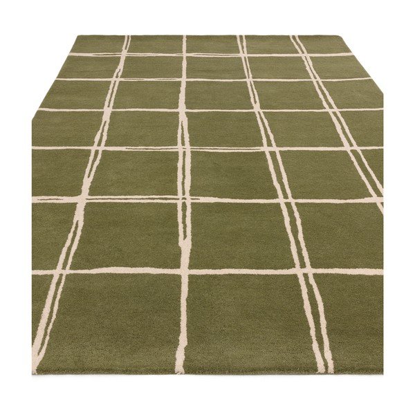 Zelený ručne tkaný vlnený koberec 200x290 cm – Asiatic Carpets-image-2