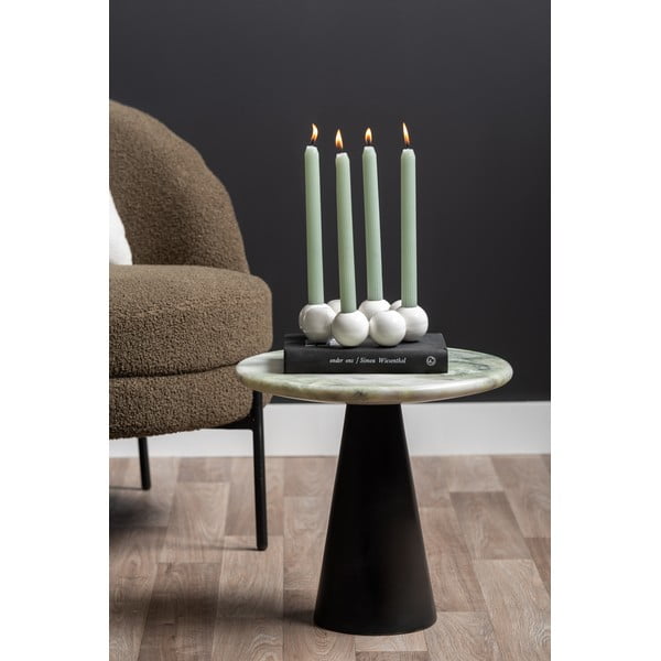 Mramorový okrúhly odkladací stolík ø 40 cm Force – Leitmotiv-image-3