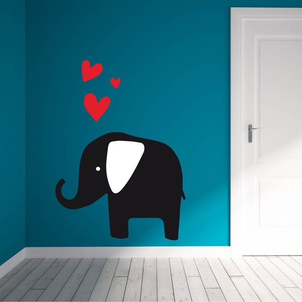 Samolepka na stenu Elephant Love