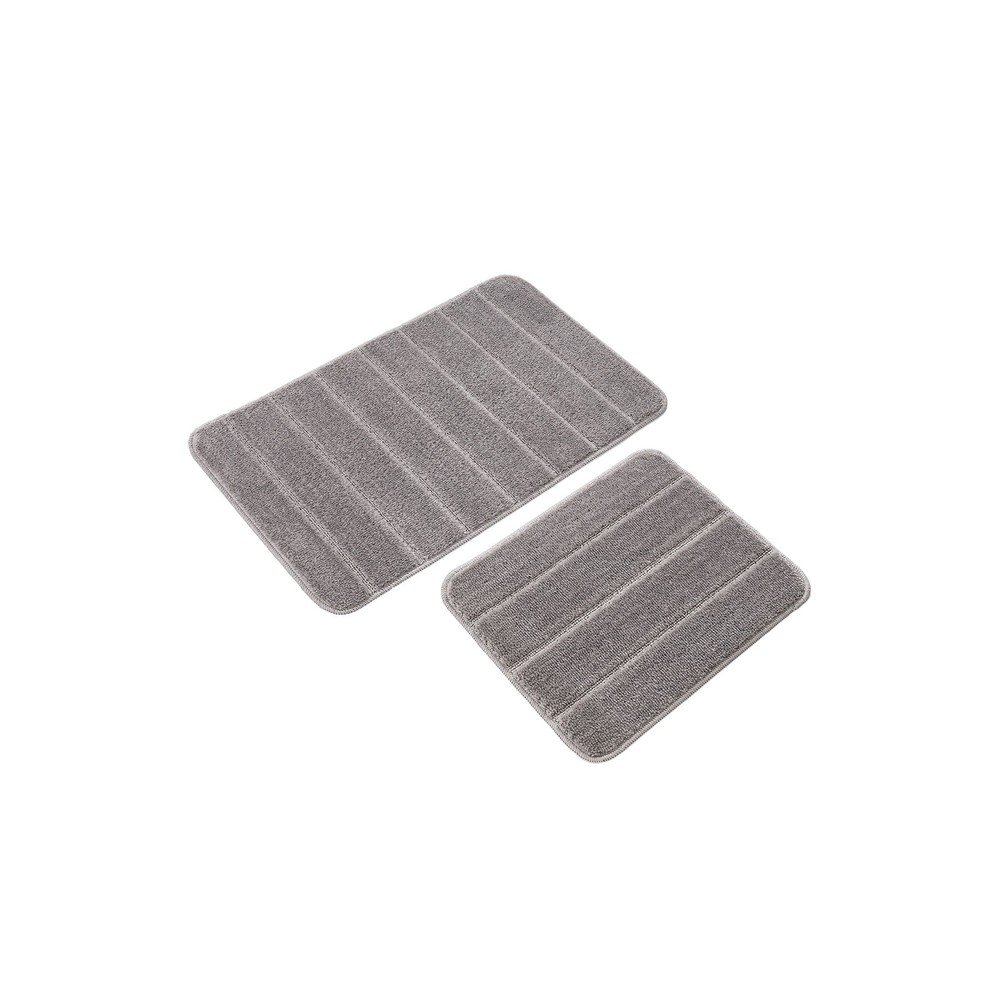 Sivé kúpeľňové predložky v súprave 2 ks 50x80 cm Yeni Cizgli – Foutastic