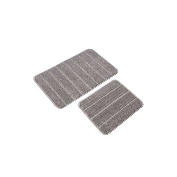 Sivé kúpeľňové predložky v súprave 2 ks 50x80 cm Yeni Cizgli – Foutastic