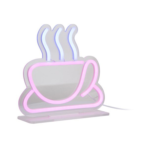Ružová LED neónová svetelná dekorácia 5 W Coffee – Leitmotiv