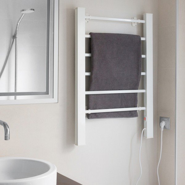 Biely elektrický rebrík na uteráky InnovaGoods Towel Rail-image-3