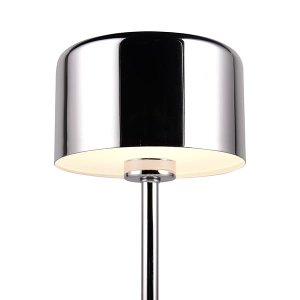 LED stmievateľná stolová lampa v lesklo striebornej farbe (výška 30 cm) Jeff – Reality-image-1