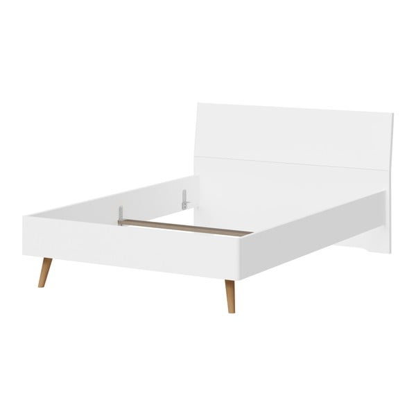 Biela jednolôžková posteľ Germania Monteo, 140 × 200 cm
