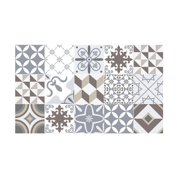 Vodoodolná samolepka na podlahu Ambiance Brown Style, 100 × 60 cm-image-2