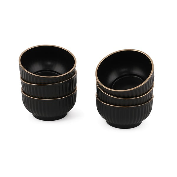 Čierne misky v súprave 6 ks 0.25 l – Hermia-image-2