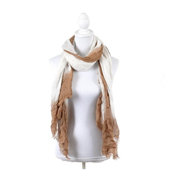 Šatka/pareo BLE Inart 100x180 cm, hnědá/biela