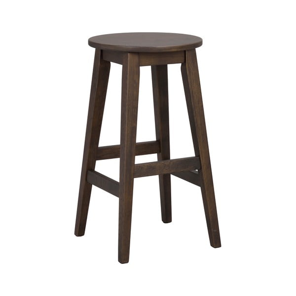 Tmavohnedé barové stoličky v súprave 2 ks z dubového dreva (výška sedadla 65 cm) Austin – Rowico-image-2