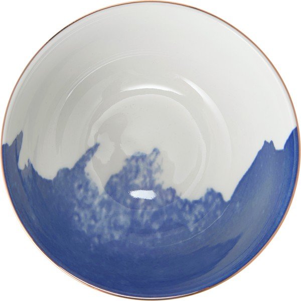 Súprava 2 modro-bielych porcelánových misiek Westwing Collection Rosie, ø 15 cm-image-1