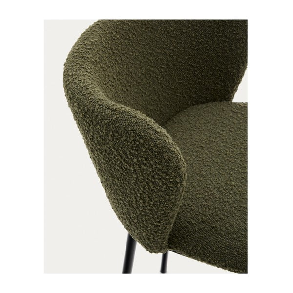 Zelená barová stolička (výška sedadla 65 cm) Ciselia – Kave Home-image-1