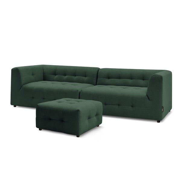 Tmavozelená pohovka 324 cm Kleber - Bobochic Paris-image-3