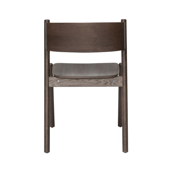 Hnedá jedálenská stolička z dubového dreva Oblique - Hübsch-image-3