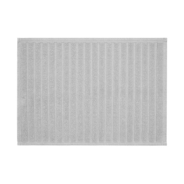 Sivá kúpeľňová predložka Jalouse Maison Tapis De Bain Duro Argent, 50 × 70 cm