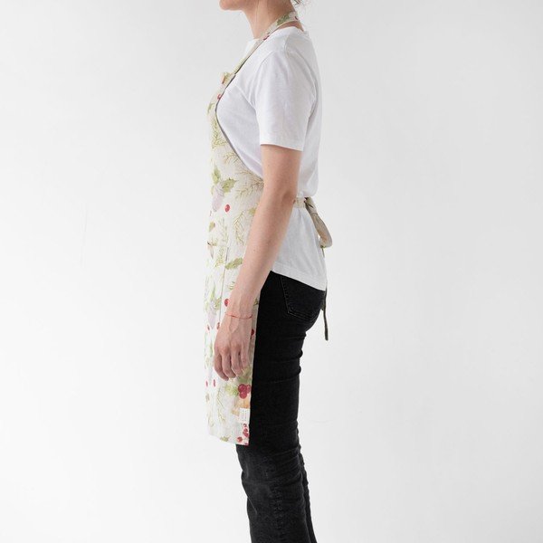 Vianočné ľanová zástera Linen Tales Daily Apron Jingle Bells, 80 x 55 cm-image-1