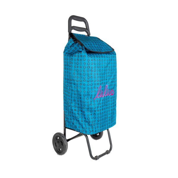 Modrá nákupná taška na kolieskach Lulucastagnette Ride, 37 l-image-3
