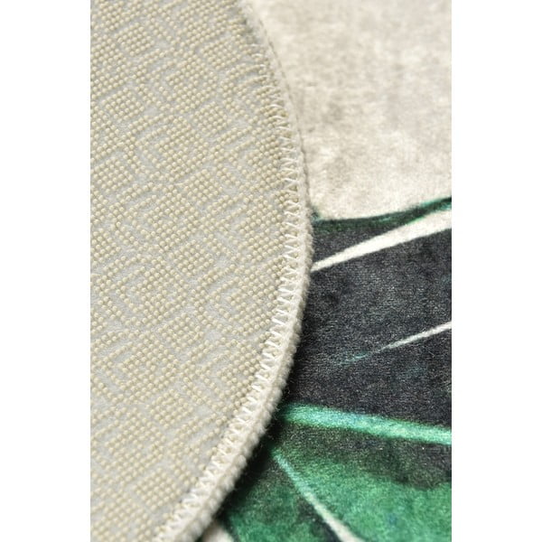 Zeleno-béžové kúpeľňové predložky v súprave 2 ks 60x100 cm Floret – Foutastic-image-2