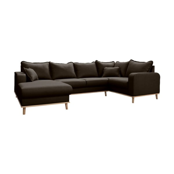 Čierna rohová pohovka (ľavý roh) Beata - Ropez-image-2